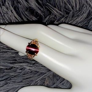 Color Vintage Cat’s Eye Stone Opal